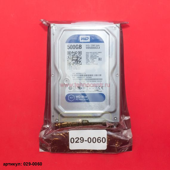  Жесткий диск 3.5" 500 Gb WD5000AZLX