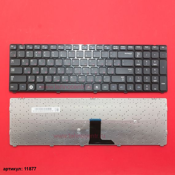 Клавиатура для ноутбука Samsung NP-R780 черная с рамкой
