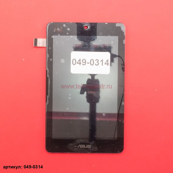 Дисплей в сборе с тачскрином для Asus ME173X черный версия 1