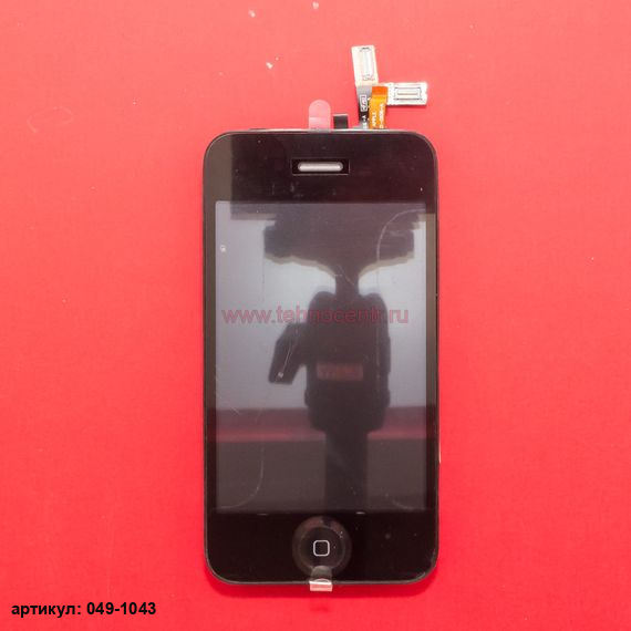 Дисплей в сборе с тачскрином для Apple iPhone 3Gs черный
