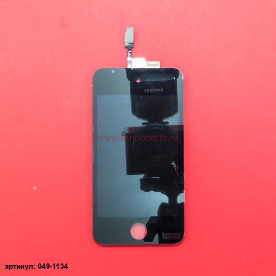 Дисплей в сборе с тачскрином для Apple iPod touch 4 черный