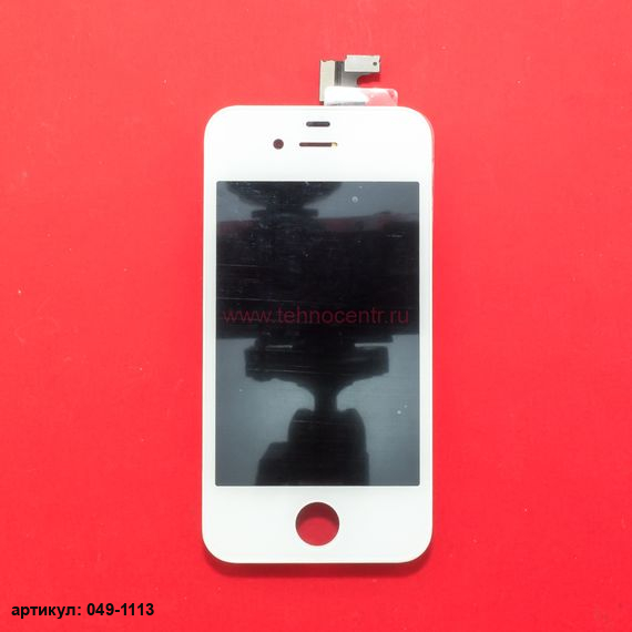 Дисплей в сборе с тачскрином для Apple iPhone 4S белый - копия АА