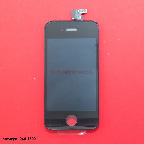Дисплей в сборе с тачскрином для Apple iPhone 4S черный - оригинал