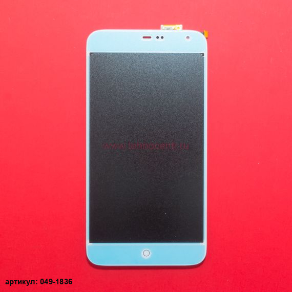 Дисплей в сборе с тачскрином для Meizu MX3 белый