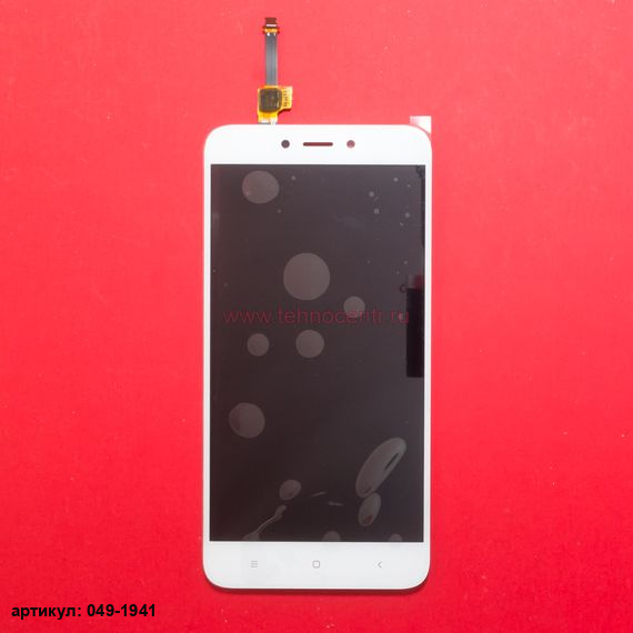 Дисплей в сборе с тачскрином для Xiaomi Redmi 4X белый