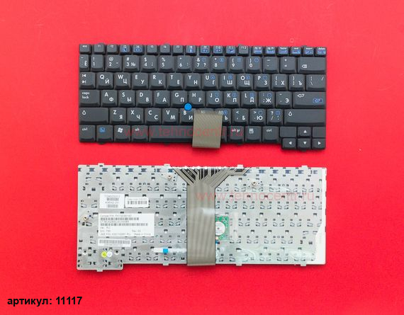 Клавиатура для ноутбука HP nc4200, nc4400, tc4200 черная со стиком