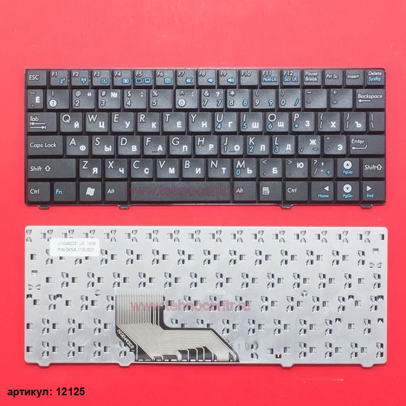 Клавиатура для ноутбука Asus Eee PC T91, T91MT черная (версия 2)