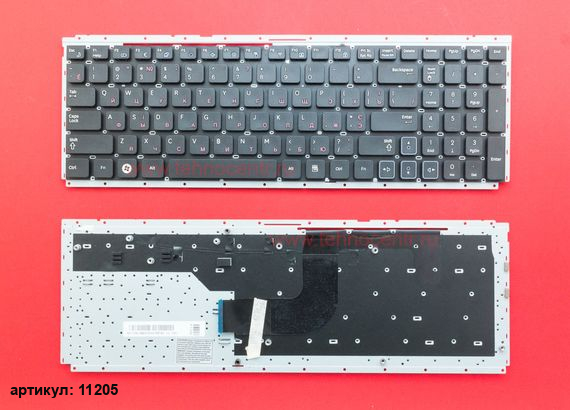Клавиатура для ноутбука Samsung RC508, RC510, RV509 черная с частью корпуса