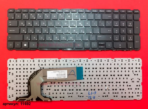 Клавиатура для ноутбука HP Envy 17-e черная без рамки