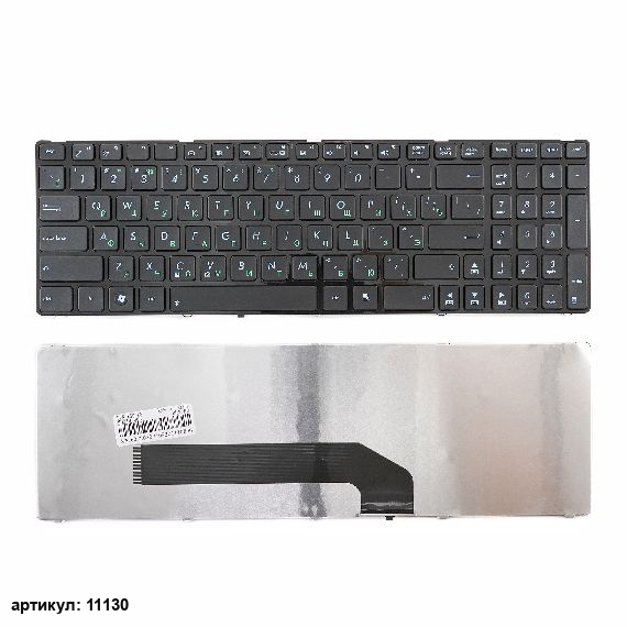 Клавиатура для ноутбука Asus K50, K51, K60, K61, K70, F52 черная с рамкой