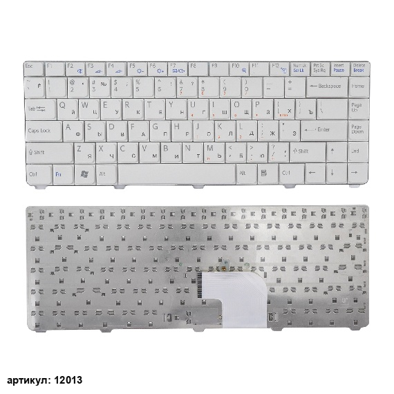 Клавиатура для ноутбука Sony Vaio VGN-C белая