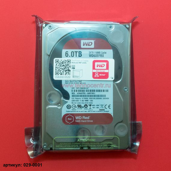  Жесткий диск 3.5" 6 Tb WD60EFRX
