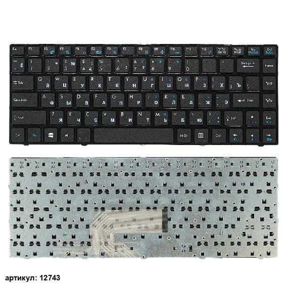 Клавиатура для ноутбука MSI CS480, CR420 черная с рамкой