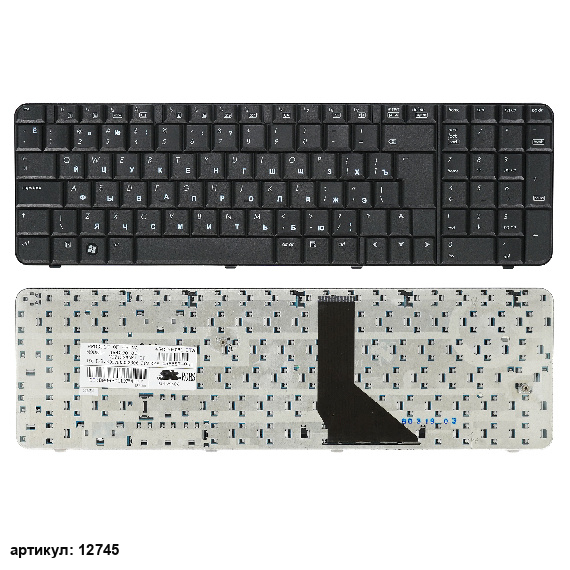 Клавиатура для ноутбука HP 6820S, 6820 черная