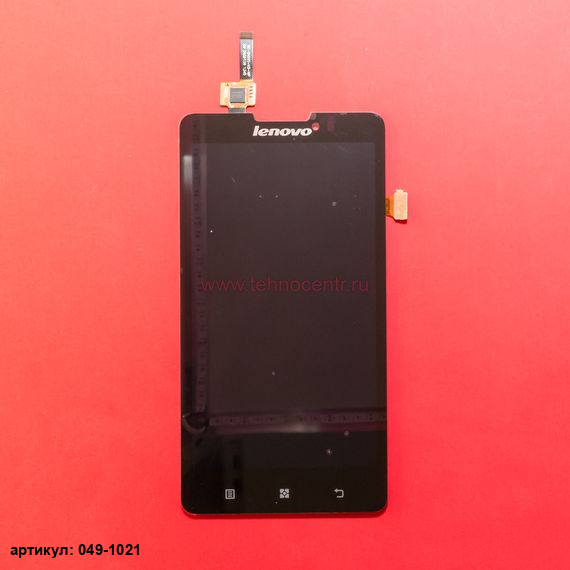 Дисплей в сборе с тачскрином для Lenovo P780 черный